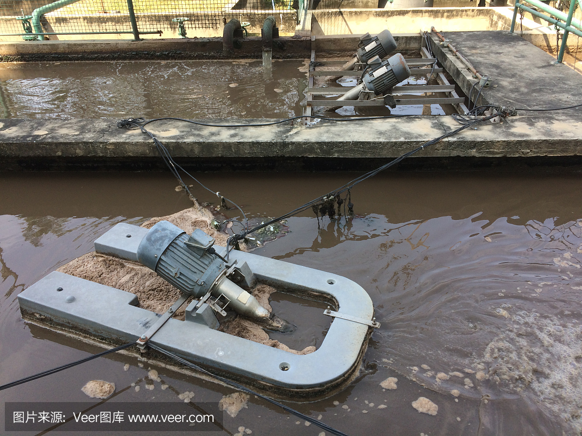 系統廢水處理池。